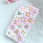 ke1231様オーダー品♡お花とリボンのiPhoneケース