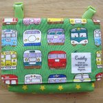 ★移動ポケット＊手書き電車が可愛い☆グリーン★