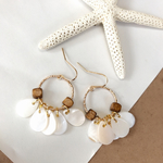 シェルフープピアス