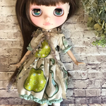 946 青リンゴ×洋梨ワンピース ブライス Blythe アウトフィット
