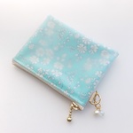 【新作・訳あり】LIBERTY　Capel　カペル　ミントグリーン　ビニコのシースルーminiポーチ　★小物入れ　コインケース　パスケースに