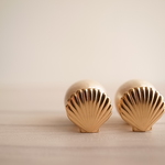 14kgf shell × cotton pearl pierces