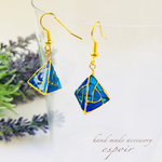  レジン ピアス ステンドグラス