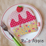 カップケーキ♡ぺたんこポーチ黄