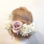 可憐な花嫁♡ ヘッドドレス ウエディング 成人式 髪飾り ヘアアクセサリー
