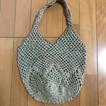 ［送料込］麻糸のネット編みバッグ