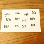 消しゴムはんこ☆マンスリー☆