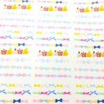【手帳シールシリーズ☆】リボンラインシール+おまけにおやつラインシール