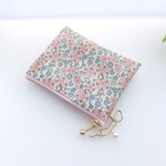 LIBERTY　Celandine　セランダイン　J14C　ペールピンク　ビニコのminiポーチ　◆　コインケース・小物入れに♪