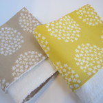 ２５×２５　お花②　ハンドタオル　２枚セット