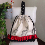 シカさん 着替え袋  体操着入れ 入園入学グッズ