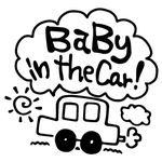 BABY IN CAR ステッカー