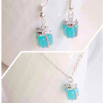 大好評♡ティファニーブルーボックスみたいなピアス&ネックレス シルバーカラー