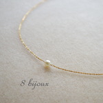 【14k gold filled】あこやパールのpetiteネックレス 