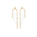 PDT-1428-MG【4個入り】U シェイプペンダント,U shape pendant/10mm X 35mm