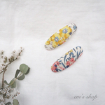 パッチンピン＊リバティ〜petals pink&yellow〜 2コセット