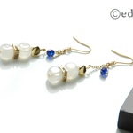 edy-t■ホワイトキューブピアス☆送料無料