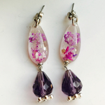 パープルが綺麗なピアス／イヤリング