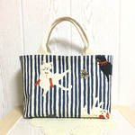 ストライプ猫♡お散歩トートバッグ【送料無料】