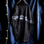 手描き　 星月夜コクーンワンピース　訳あり