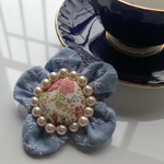 お花のブローチＡ（リバティ）6