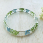 ～お花のブレスレット 紫陽花小花ブルー～