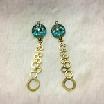 Bubble　海色のロングピアス／イヤリング