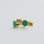 ✳︎14kgf ✳︎エメラルドの一粒ピアス