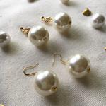 ビッグパールピアス／イヤリング