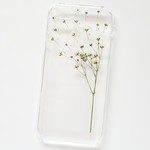 押し花のiPhoneケース - かすみ草 - 