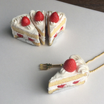 新 いちごのショートケーキキーホルダー