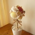 貝とパールのトピアリー