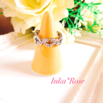 I様専用ページ💎✨スワロフスキー✨カルティエ風クールハートラウンドリング💍グルーデコ シルバー