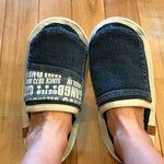 デニムスリッパ・洗濯機丸洗いOK！脱衣所・ロッカールームで！ルームシューズ・室内履き