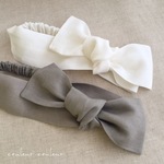 RIBBON linen ヘアバンド*✲ﾟ*どちらかをお選びください