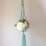 ♡新作♡爽やかミントグリーン♡ジュートプラントハンガー