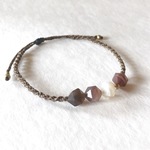 ボツワナアゲート macramé bracelet
