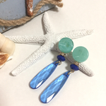 オーダー品＊トロピカルピアス𓇼Blue drop .*･ﾟ　mizuho様専用.ﾟ･*.