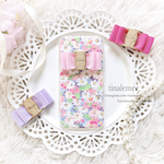 リボン×フラワーガーデン iPhoneケース
