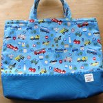 ★レッスンバッグ＊働くクルマがカッコイイ☆ライトブルー★