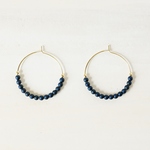 navy beads pierce