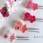 浴衣 髪飾り ピンク系