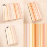 スマホ用手帳型ケース　Natural stripe