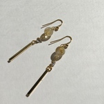 ルチルクォーツ スティックピアス