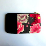 新作！ 黒猫のしかくい平ポーチ＊レッドC