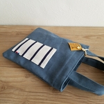 ちょっとそこまでミニbag☆ヴィンテージ帆布 ブルー【再販】