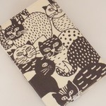 SALE!!【単行本】ゴムバンド栞付ブックカバー★アートなネコ