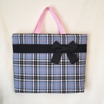 ◾️SALE！ ¥2000 翌日発送❣️入園入学 レッスンバッグ＊ガーリー＊女の子＊タータンチェック