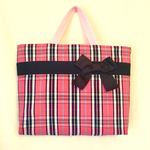 ◾️papillon-mさま専用♡ ¥2700 翌日発送❣️入園入学 レッスンバッグ＊ガーリー＊女の子＊タータンチェック