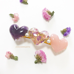 Heart pink flower(10cm)